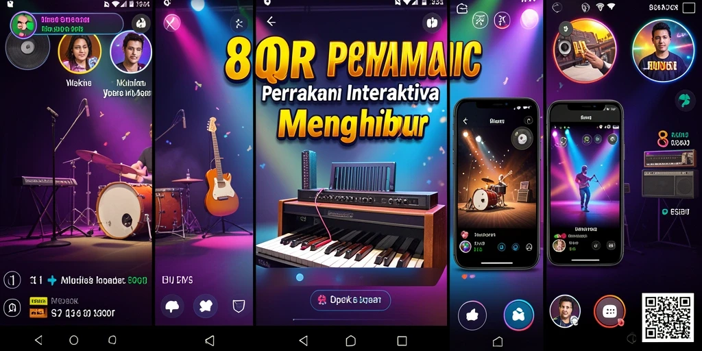 Tampilan screenshot gameplay 8QR saat memainkan lagu favorit.