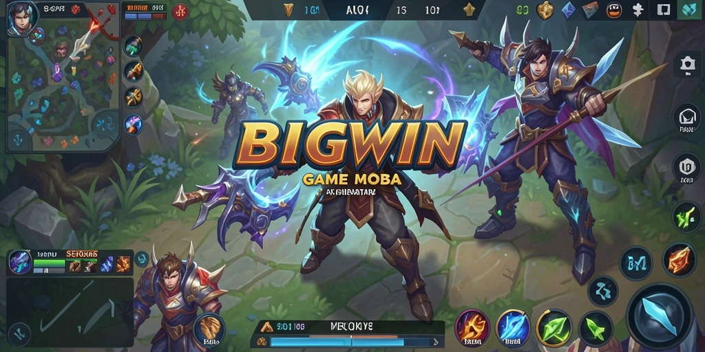 Screenshot gameplay menampilkan aksi seru dalam setiap pertempuran MOBA.