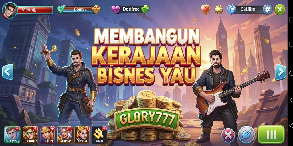Tangkapan layar GLORY777 tentang gameplay Tycoon yang mengasyikkan.