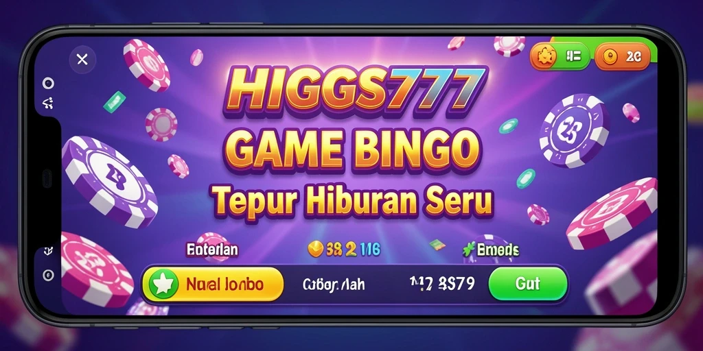 Tampilan gameplay seru saat memainkan HIGGS777 Bingo.