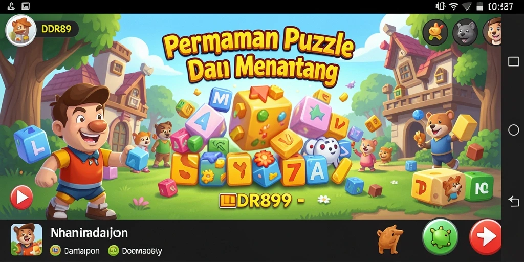 Screenshot gameplay IDR89 menunjukkan momen menyenangkan saat menyelesaikan teka-teki.
