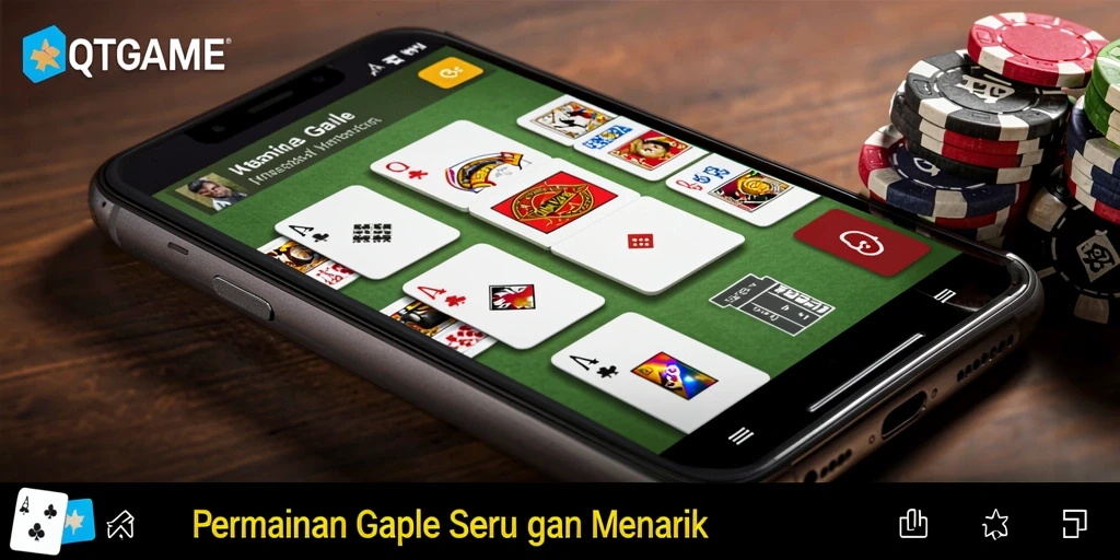 Gameplay seru QTGAME dalam permainan Gaple.