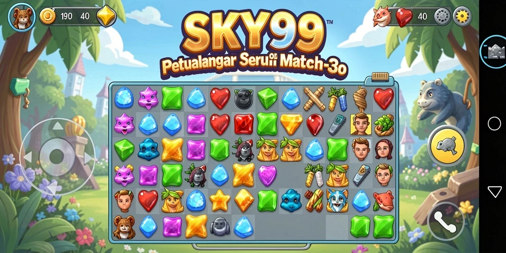 Gameplay menarik dari SKY99 yang penuh warna dan tantangan.