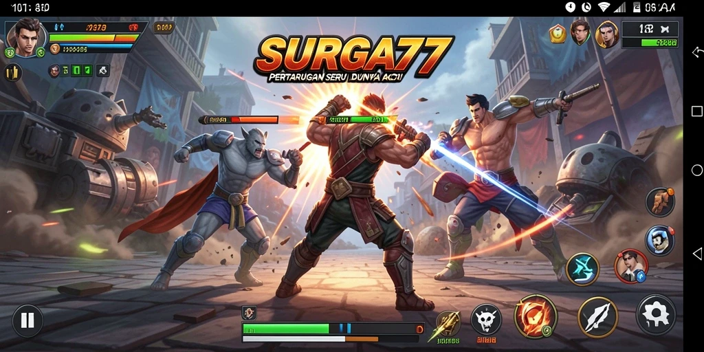 Screenshot SURGA77 menampilkan aksi pertarungan yang mendebarkan dan grafis yang menawan.